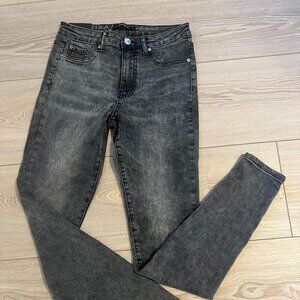 Numero Genoa High-Rise Super Skinny Jeans - Dark Smoke - Size 28